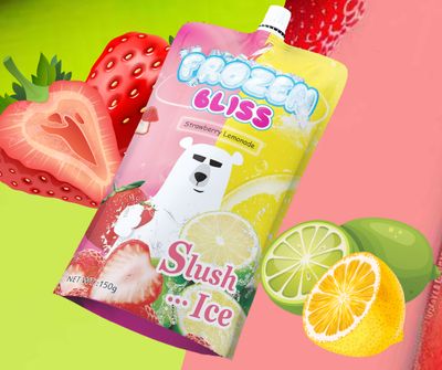 Strawberry Lemonade Slush Pouches