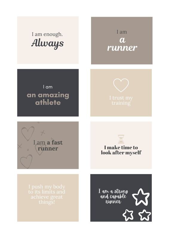 Runner's Affirmation Cards