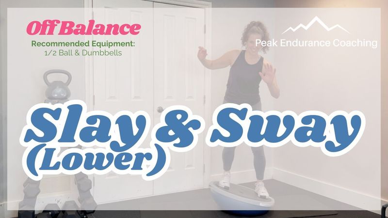 Off Balance 4-week strength program