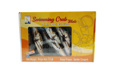 Swimming Crab Whole 3lb x 6pack 18lb