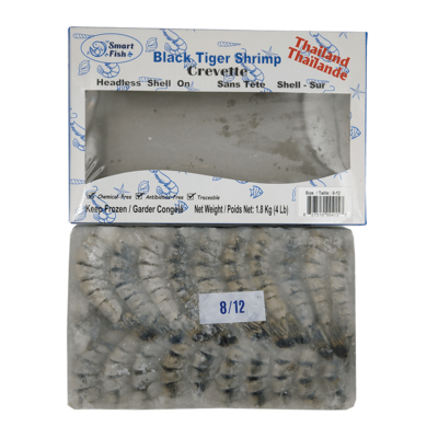 Shrimp Black Tiger Headless Shell-On 24lb