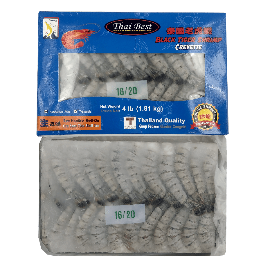 Shrimp Black Tiger Headless Shell-On 24lb