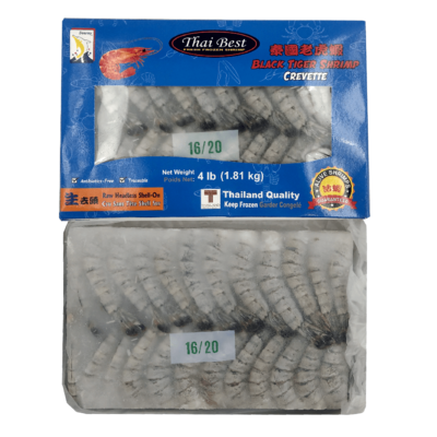 Shrimp Black Tiger Headless Shell-On 24lb