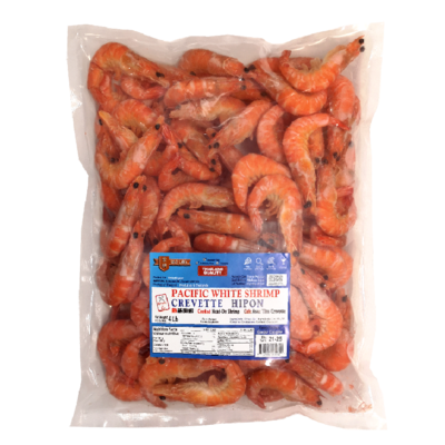 Shrimp White Cooked Head-On 20lb