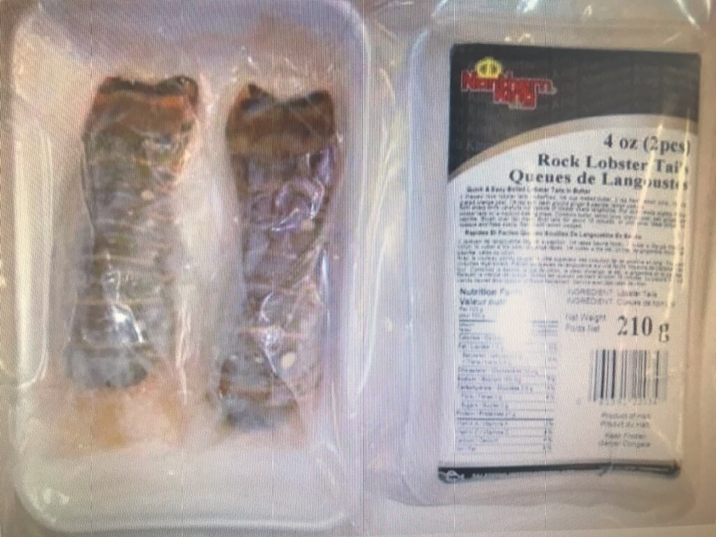 Rock Lobster Tail 4oz ( 2pcs ) / 210g