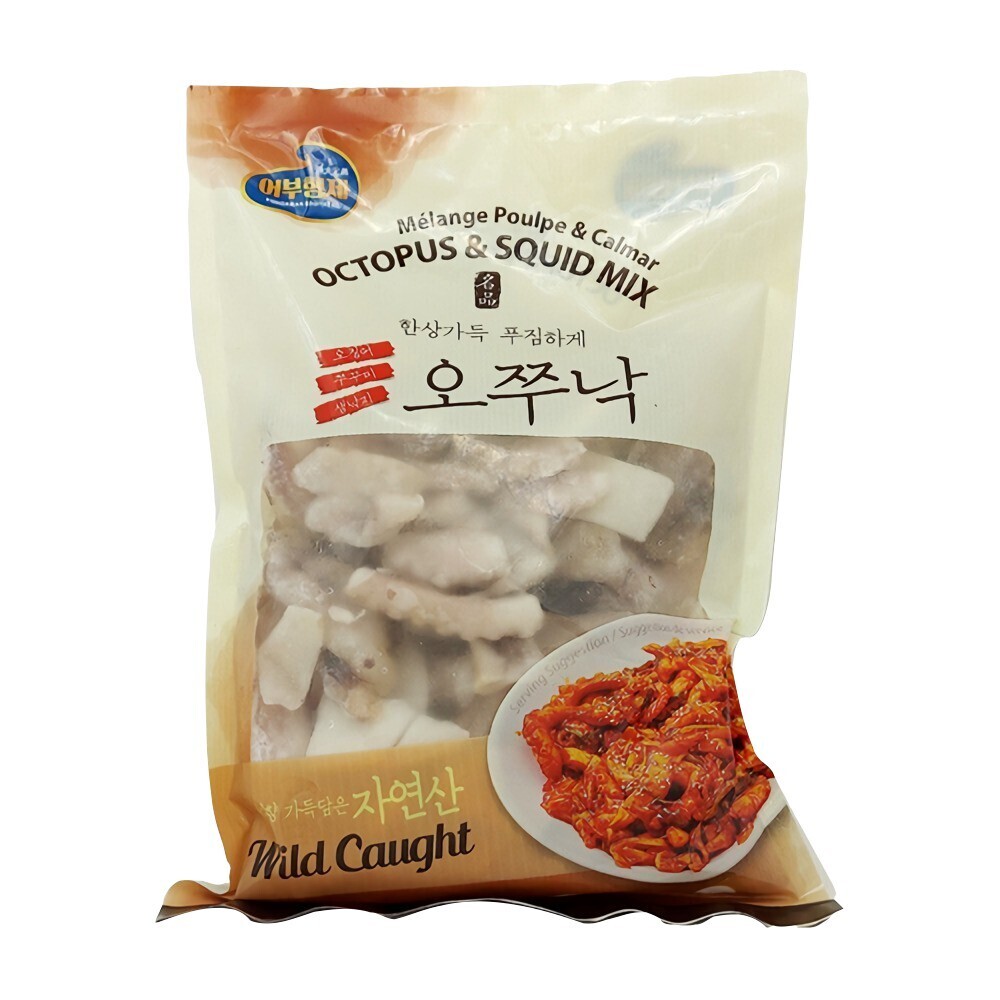 Frozen Octopus &amp; Squid Mix 1.5lb x 12, 8.18kg