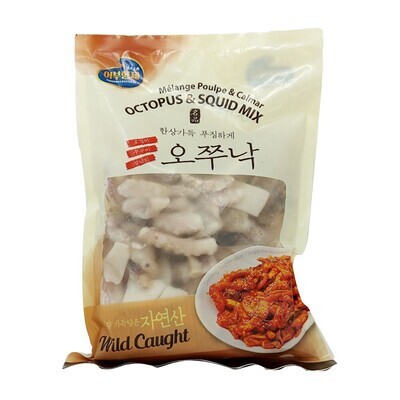 Frozen Octopus &amp; Squid Mix 1.5lb x 12, 8.18kg