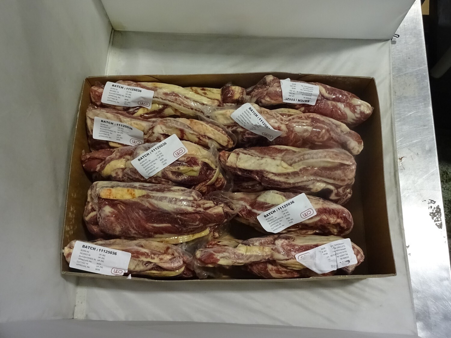 BEEF FINGER MEAT APPR. 16KG/CS