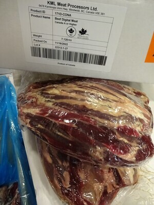 Beef Digital meat Grade A+ appr. 7kg/cs CA KML