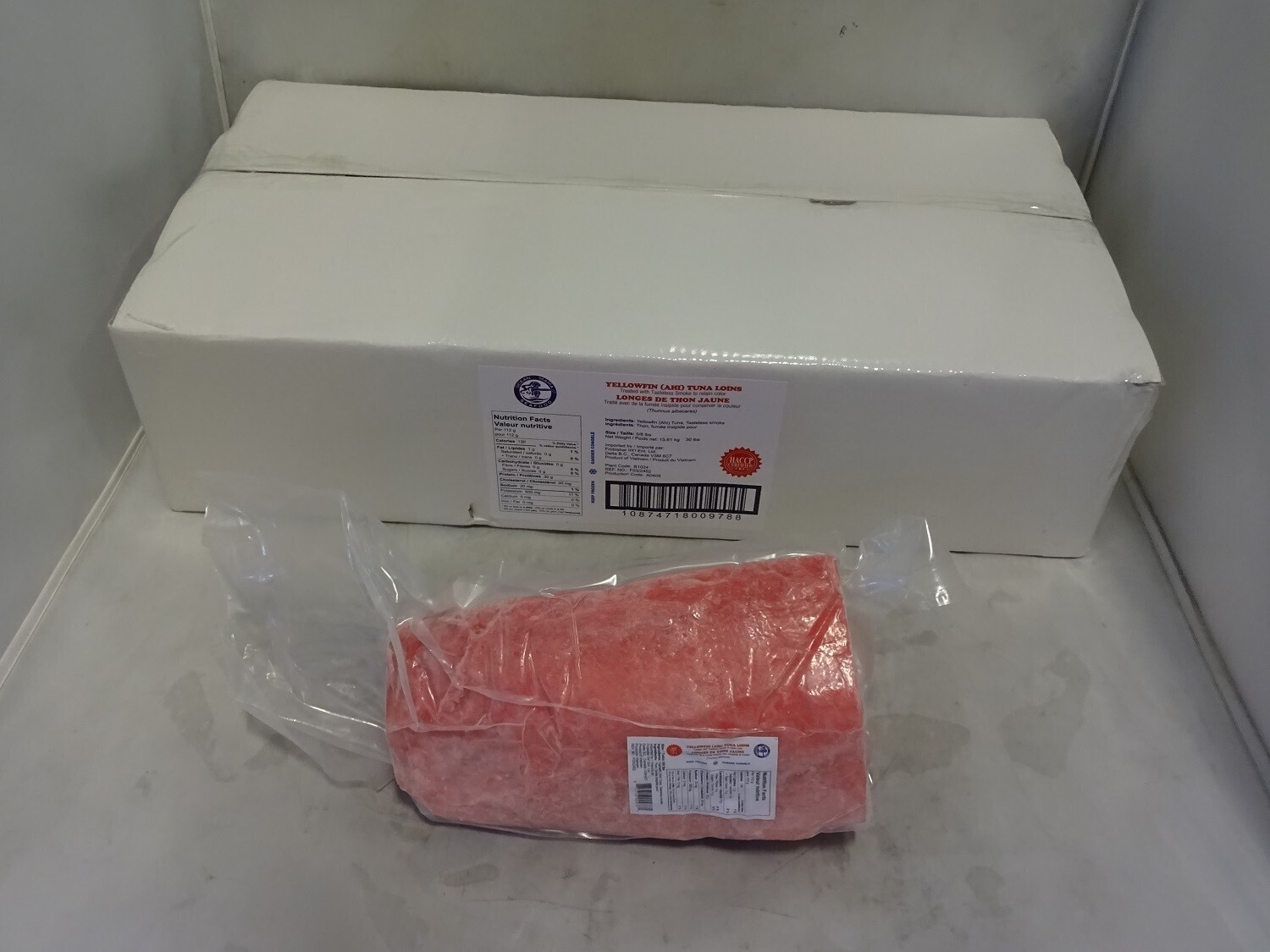 YELLOWFIN(AHI) TUNA LOINS 5-8LB 30LB/CS