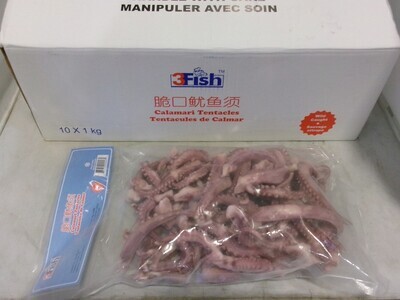 CALAMARI SQUID TENTACLES 120/180G SP 10x1KG/CS