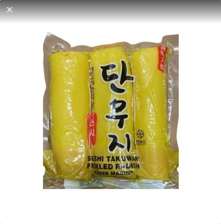 Radish Pickled Whole ( Yellow ) 1kg x 10pack