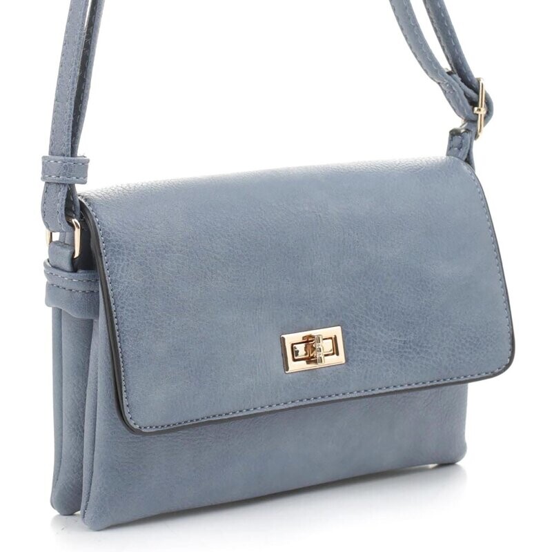 Lush Denim  -Twist Flap Crossbody