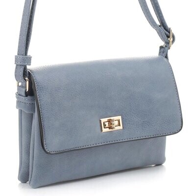 Lush Denim  -Twist Flap Crossbody