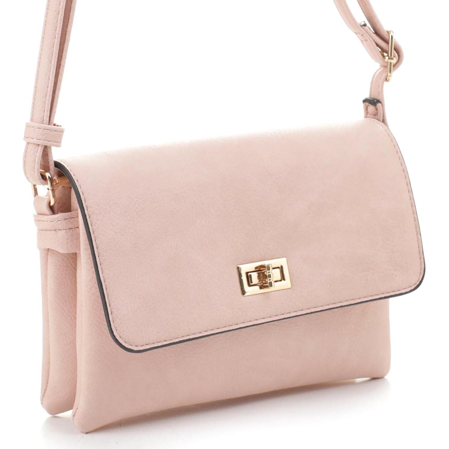 Twist leather crossbody bag