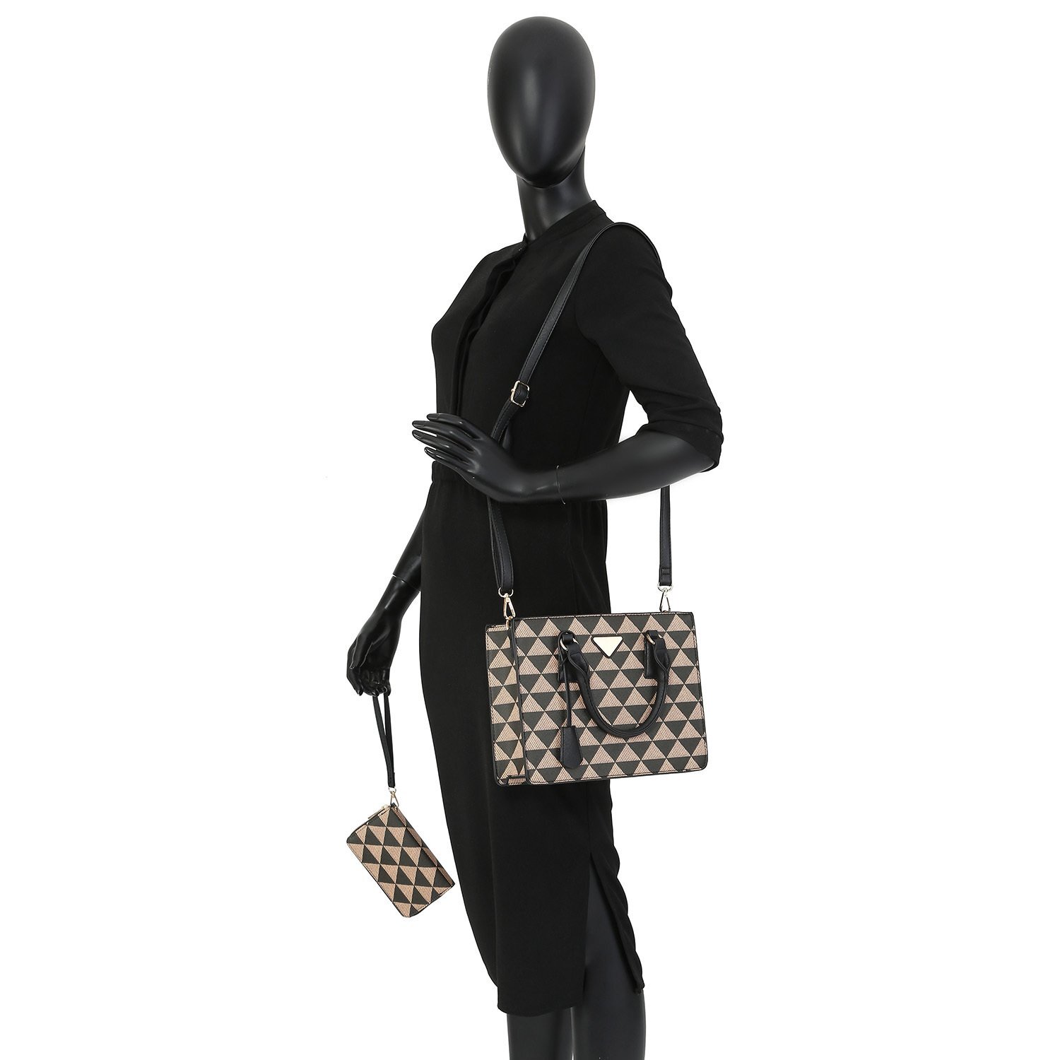 *****MARK DOWN*****Lady Francesca Burgundy Monogram Book Tote 2-in-1 Set