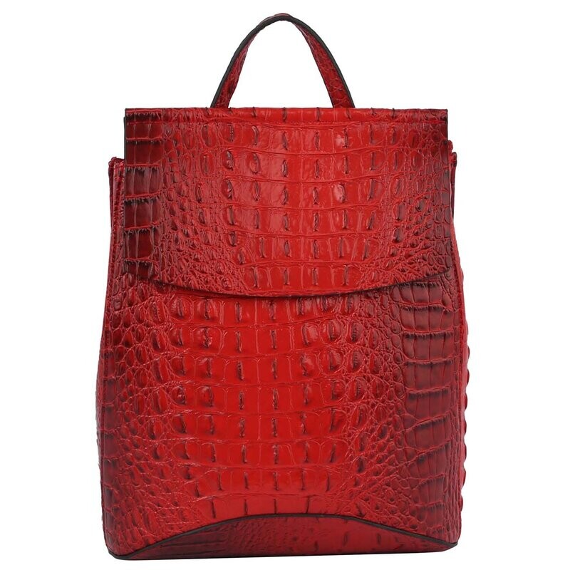 Tiana Red ​Fashion Convertible Backpack Satchel