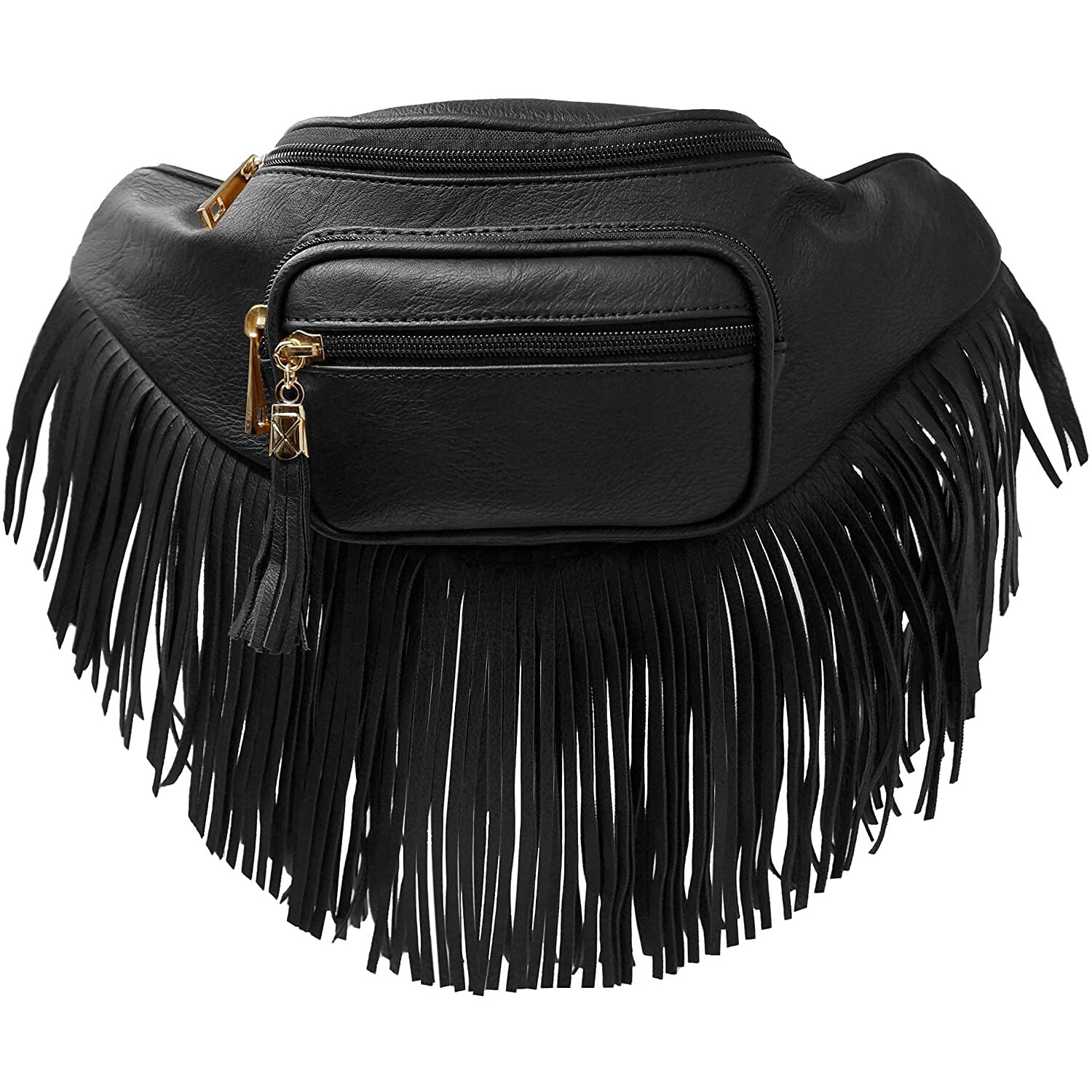 Black tassel sales bum bag