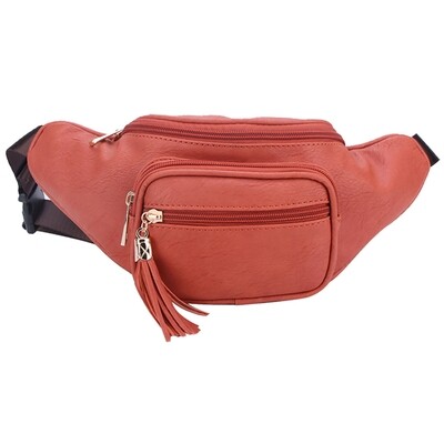 *****MARK DOWN*****AFI ORANGE FASHION FANNY PACK WAIST BURNT ORANGE