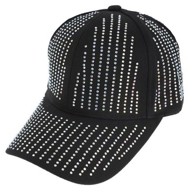 BLING TRENDY RHINESTONE STUDDED COTTON BASEBALL CAP