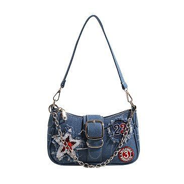Demee-Denim Shoulder Bag