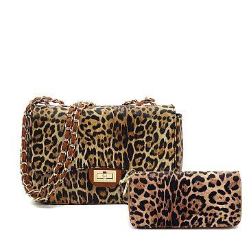 The 2-IN-1 Leopard Classic Shoulder Bag & Wallet Set