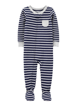 Carter&#39;s 1-Piece Striped Snug Fit Cotton Footie PJs
Size: 24M