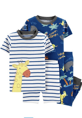Carter&#39;s 4-Piece 100% Snug Fit Cotton PJs

Size: 2T