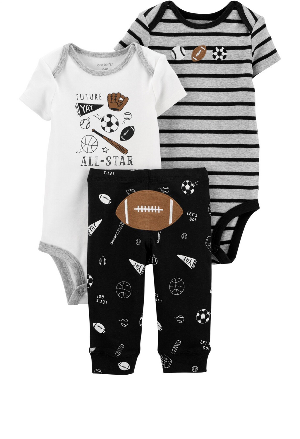 Carter&#39;s 3-Piece Football Little Character Set
Size: 18M