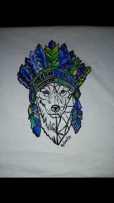 Camiseta &quot;Lobo indio&quot;