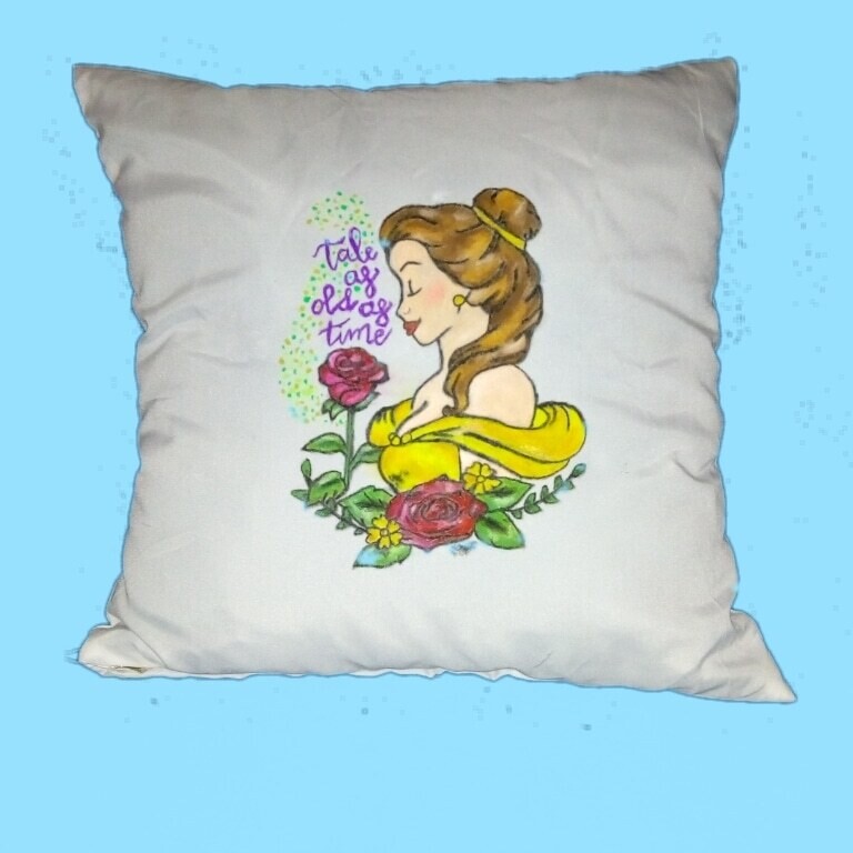 Funda de cojín &quot;La Bella y La Bestia&quot;