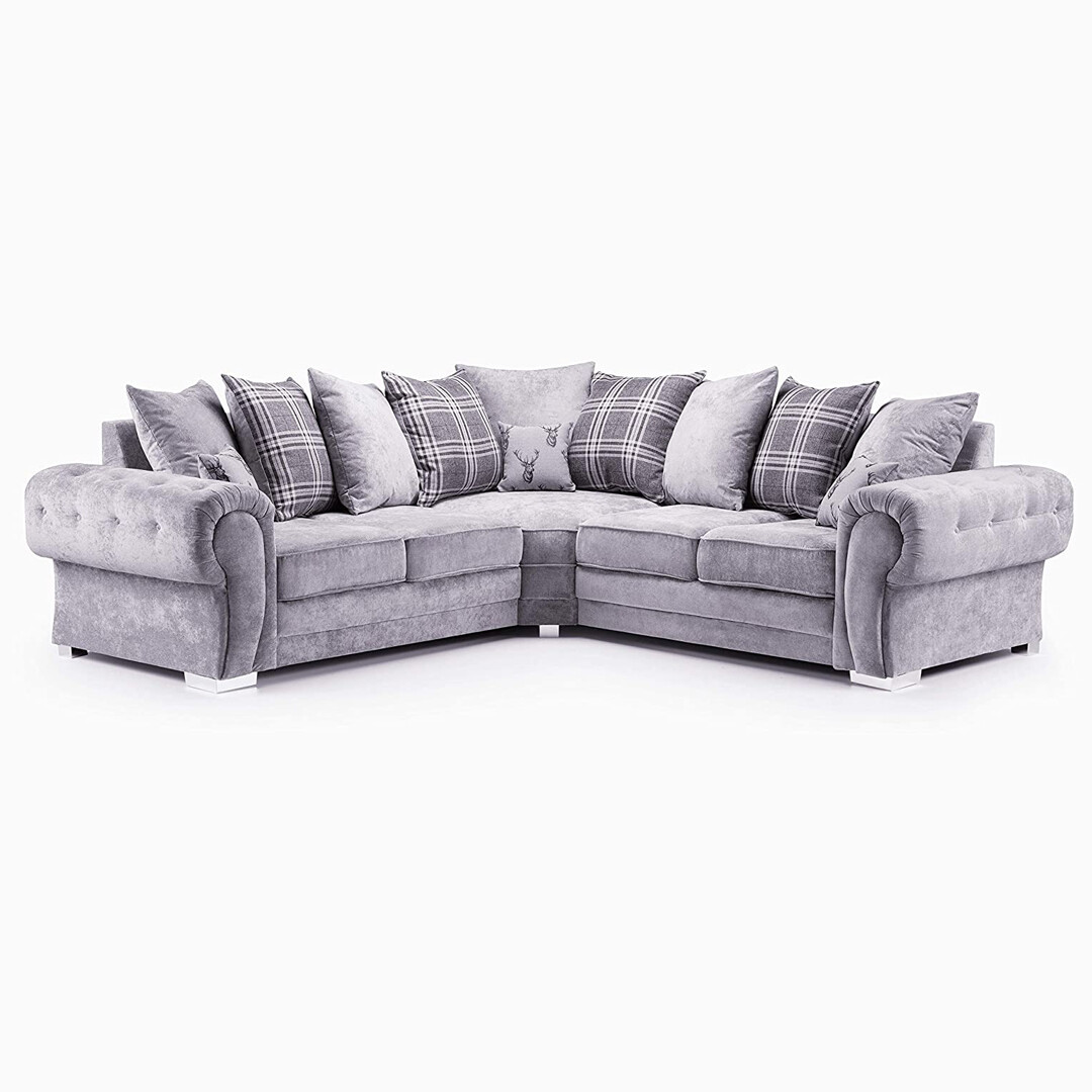 Verona Grey Corner Sofa
