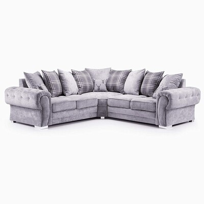 Verona Grey Corner Sofa