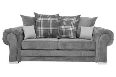 Verona Scatter Grey Fabric 3+2 Seater Sofa Set