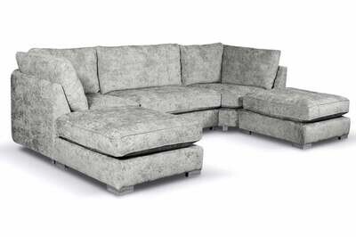 Belgravia Silver U Shape Sofa