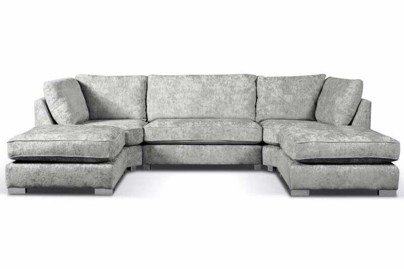 Belgravia Silver U Shape Sofa