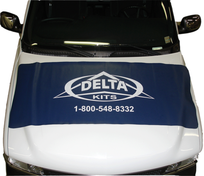 Hood Protector | Delta Kits Logo 27” x 70”