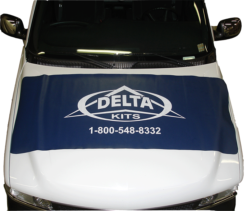 Hood Protector | Delta Kits Logo 27” x 70”