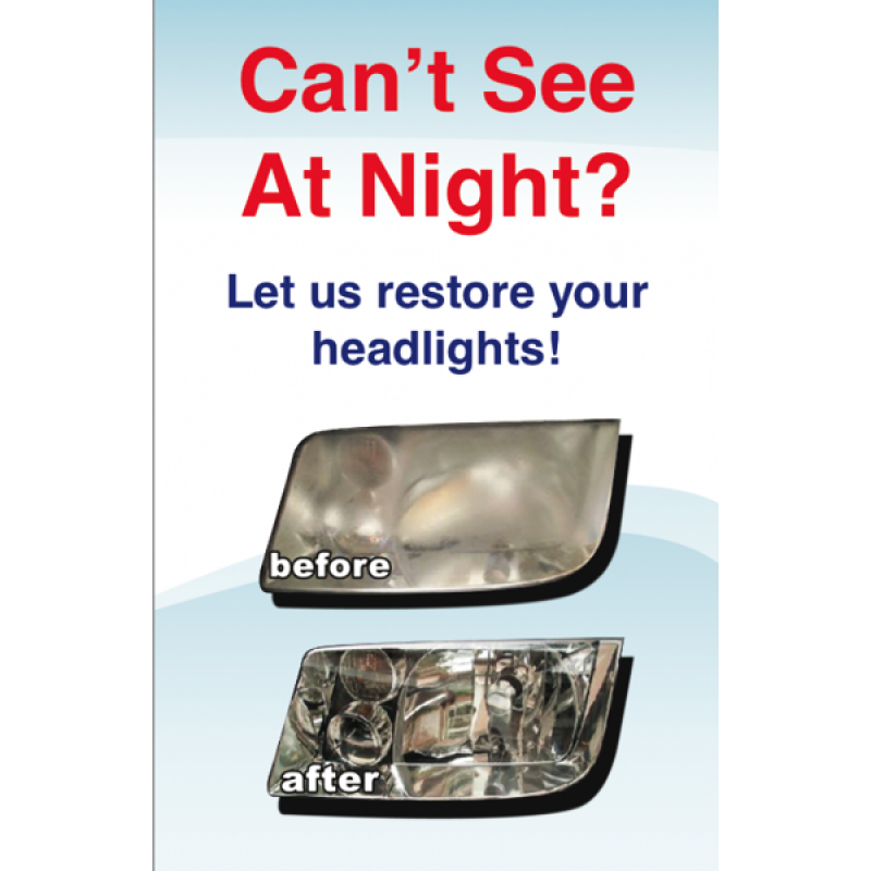 Headlight Restoration Point-of-Sale Display Headlight Restoration Point-of-Sale Display