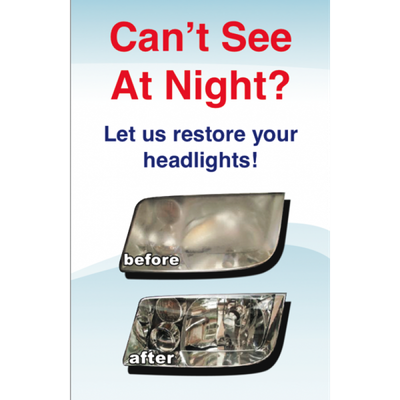 Headlight Restoration Point-of-Sale Display Headlight Restoration Point-of-Sale Display