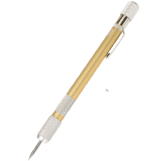 USED - Long Steel Point Scribe –Gold Barrel