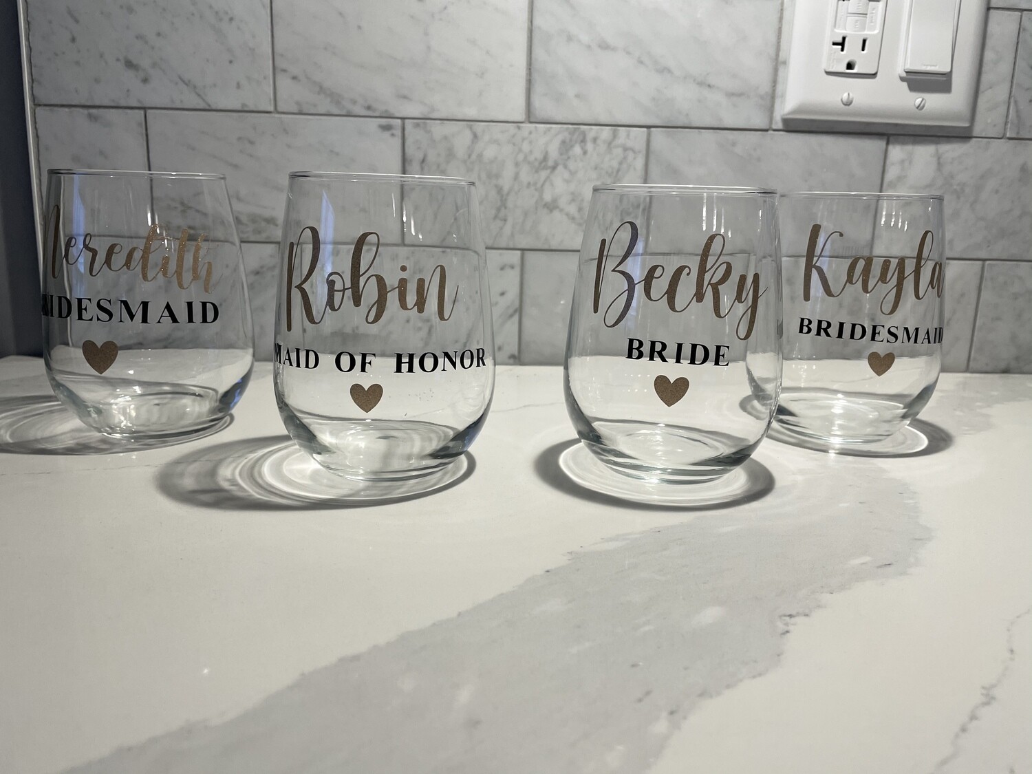 Custom Stemless Wine Glasses