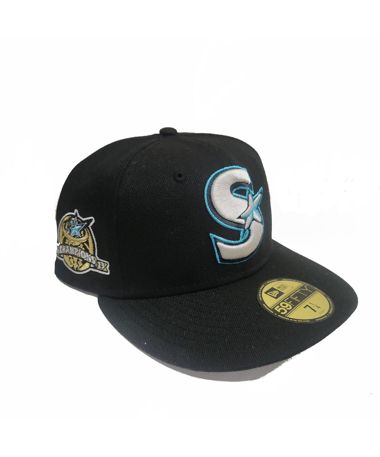 59Fifty S Logo Fitted with Champs Side patch, Hat Size: 6 7/8