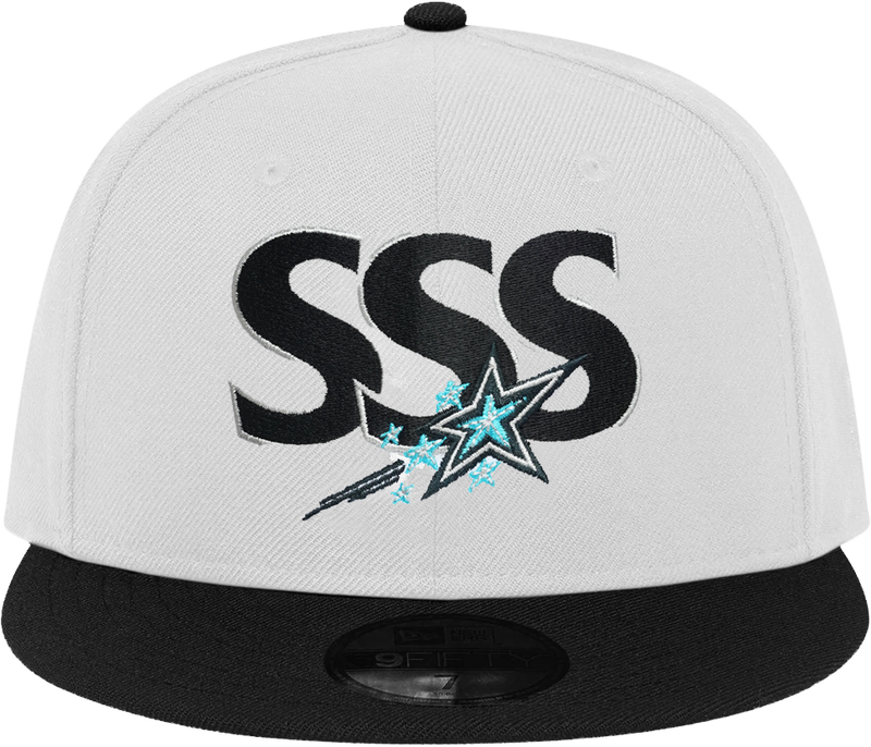 PlayoffSSS White with Black Brim 9Fifty Snapback