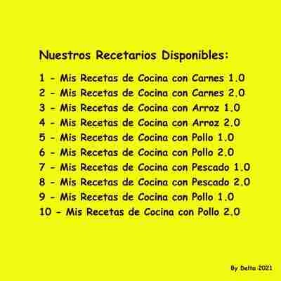 Mis Recetas de Cocina con Distintos Ingredientes!!!