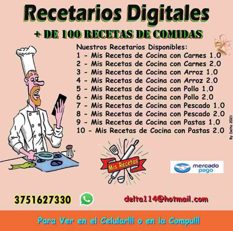 Mis Recetas de Cocina con Distintos Ingredientes!!!