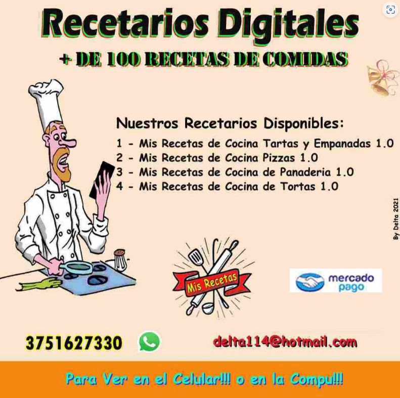 Mis Recetas de Cocina Empanadas y Tartas, Pizzas, Panadería y Tortas!!!