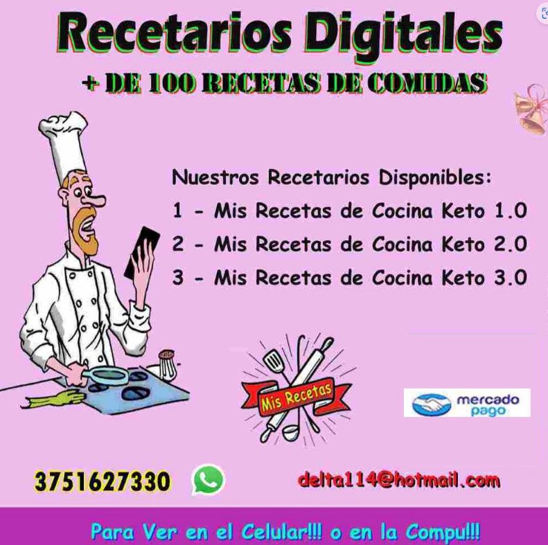 Mis Recetas De Cocina KETO,  Las Mejores Recetas!!!