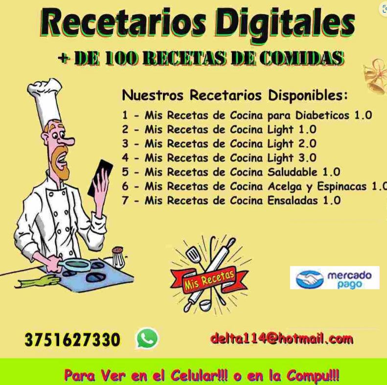 Mis Recetas de Cocina para Diabeticos, Light y varias!!!