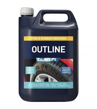Outline Tyre and Rubber Dressing 5ltr TRADE